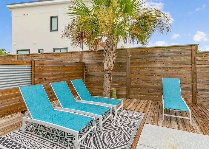 Swim & Dock In Style: Art Deco Beach Escape