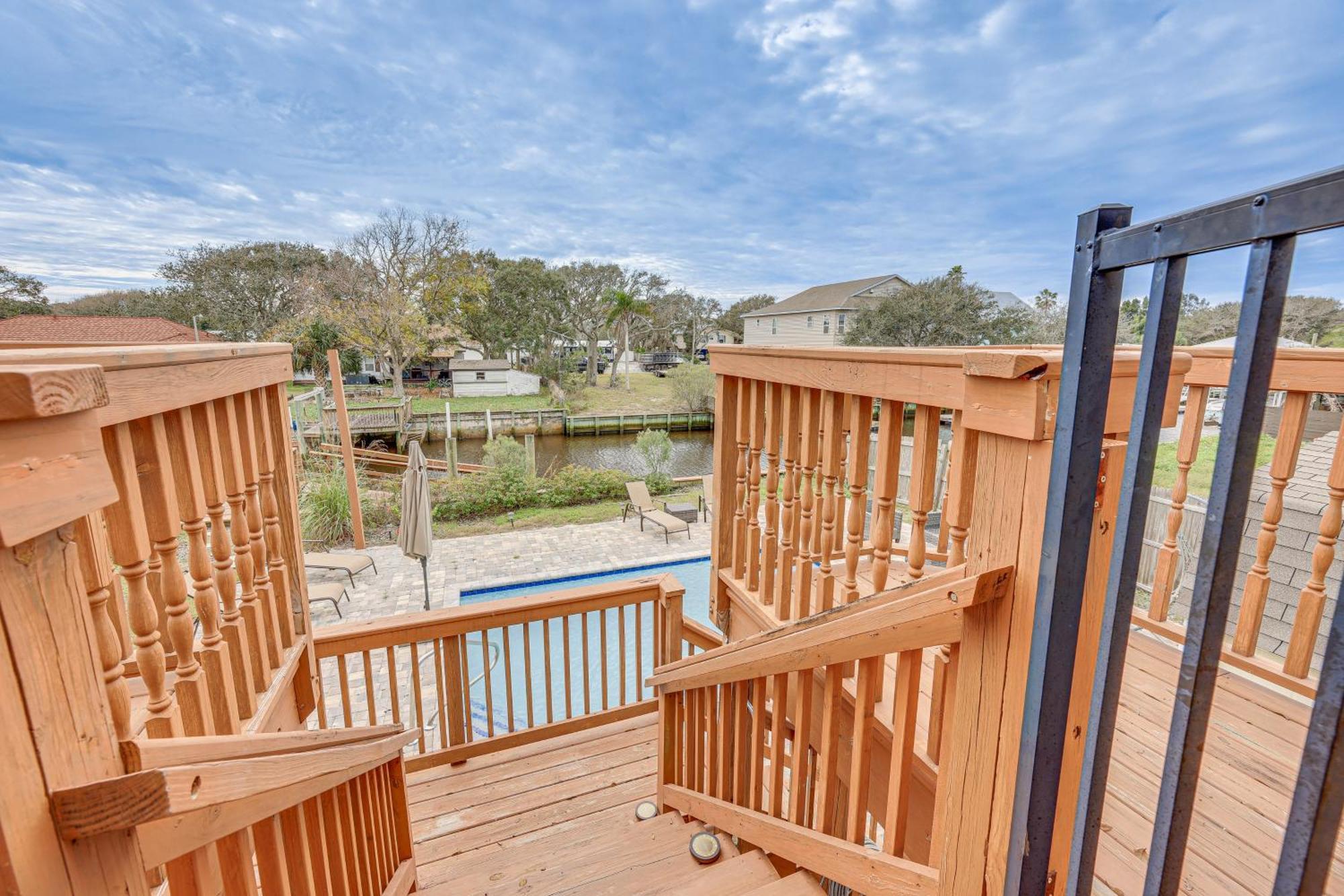 Canal-front St Augustine With Dock And Pool! * St. Augustine