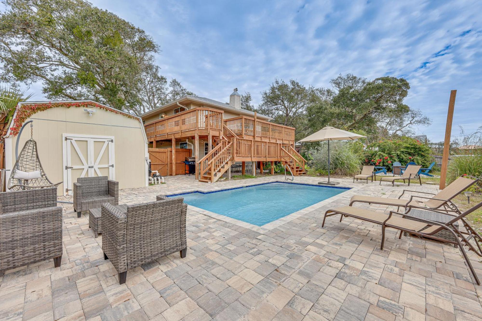 Canal-front St Augustine With Dock And Pool! * St. Augustine
