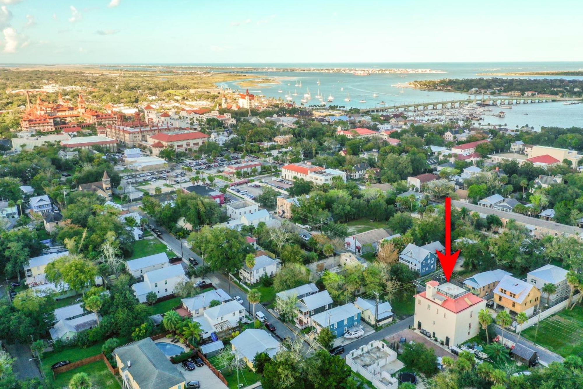 The Ray - Penthouse - 360° Rooftop View St. Augustine