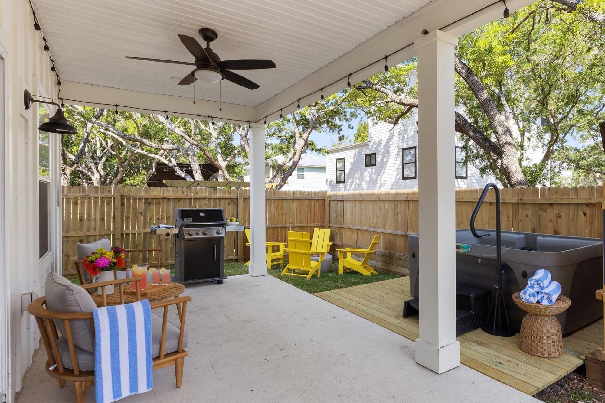 Vilano Fairway Hot Tub Firepit Near The Water Gulf Oasis St. Augustine