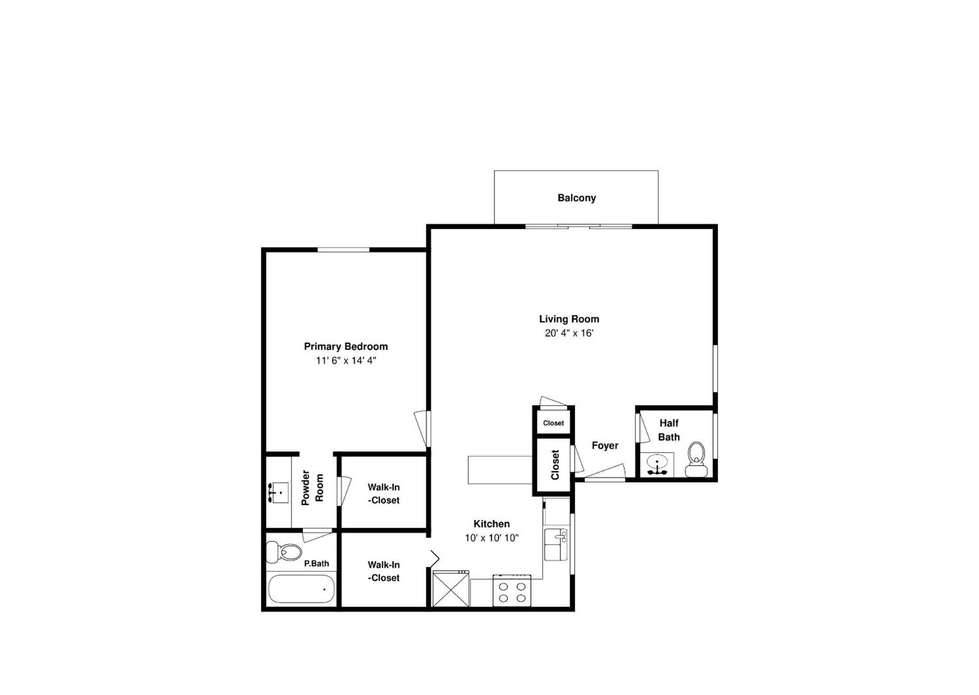 Apartment Quail Hollow B2 1u *