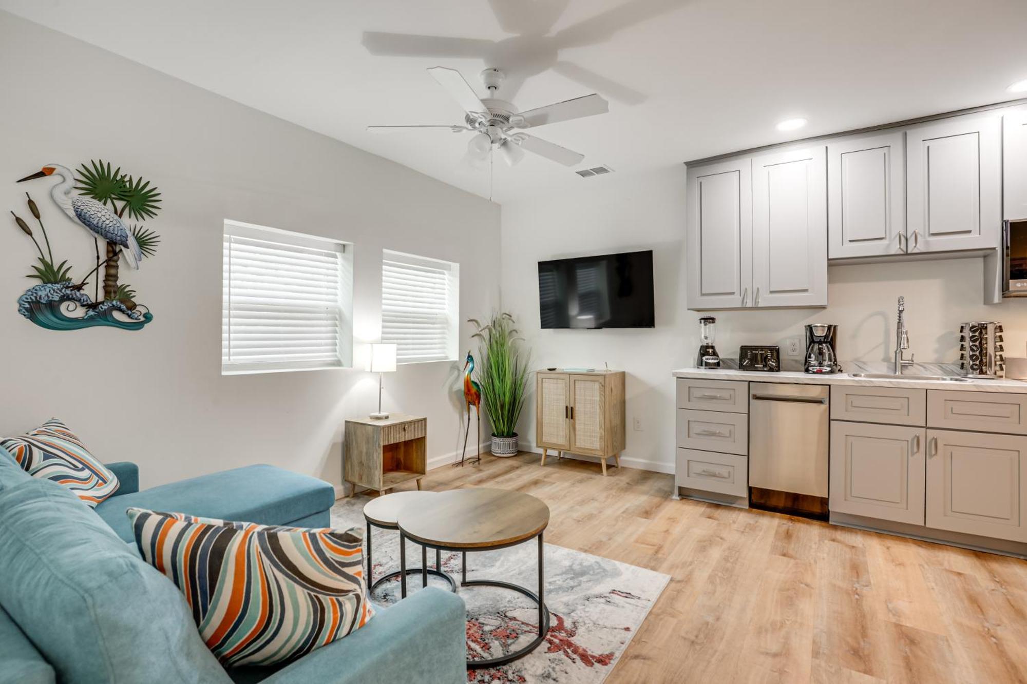 Apartment Walk To Getaway With Fire Pit In St Augustine *
